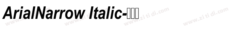 ArialNarrow Italic字体转换